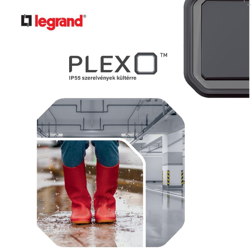 LEGRAND - PLEXO55 szerelvények kültérre